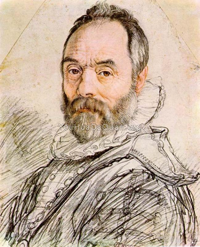 Portrait of Sculptor Giambologna - 亨德里克·格兹乌斯